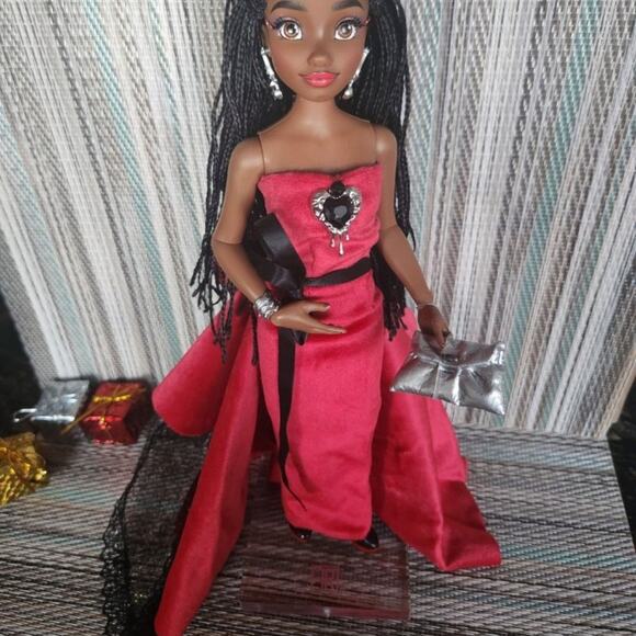 Custom Disney ily 4ever barbie doll dark skin braids styled for the Holi… - Picture 11 of 12